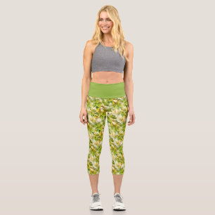 Leggings Capri Modèle de branches de poirier & poires 