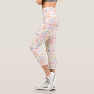 Leggings Capri Modèle de citations colorées FRIENDS™