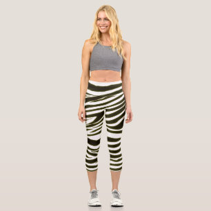 LEGGINGS CAPRI MODÈLE NOIR ZEBRA
