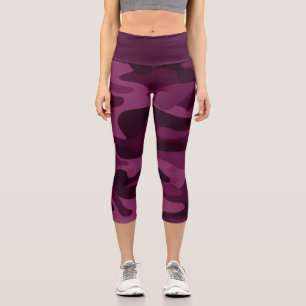 Leggings Capri Monocolore violet tyrien