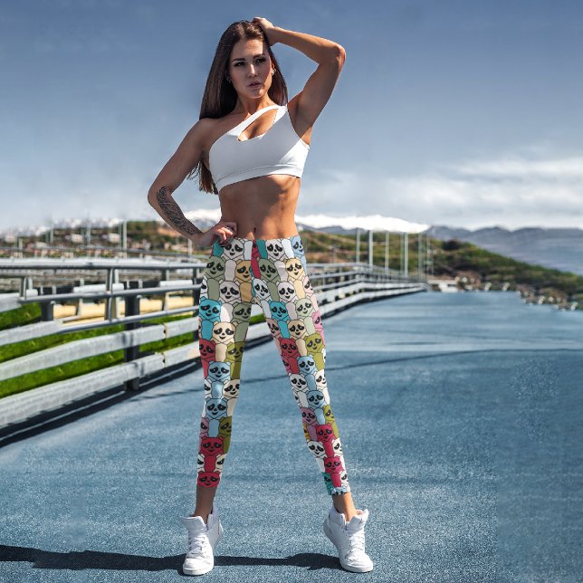 Leggings Capri Monster Panda (Créateur téléchargé)