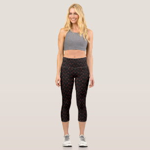 Leggings Capri Monstre de visage mignon