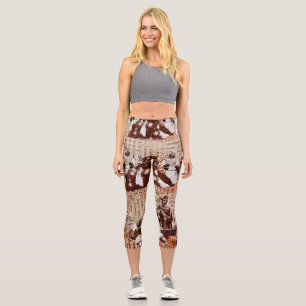 Leggings Capri Moroccan Feast V4