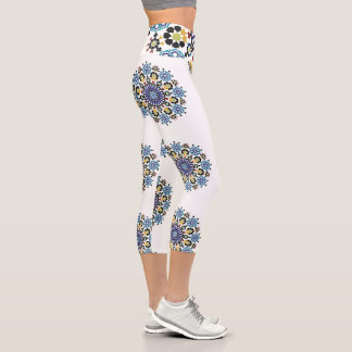Leggings Capri Moroccan Zelije !Moroccan Zellige