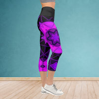 Mosaic Kaleidoscope Fleur violet et Legin noir