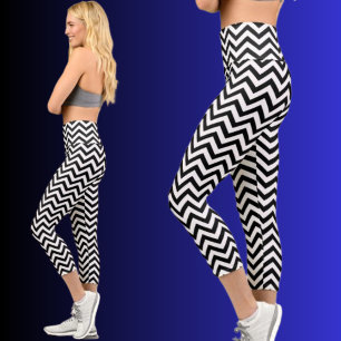 Leggings Capri Motif Abstrait coloré