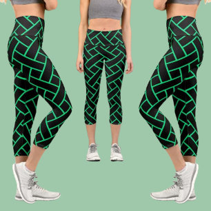 Leggings Capri Motif Abstrait coloré