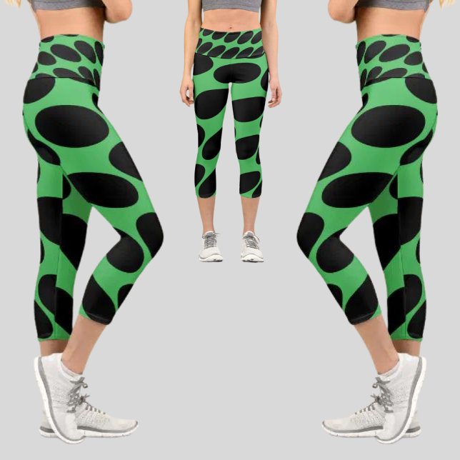 Leggings Capri Motif Abstrait coloré (Créateur téléchargé)