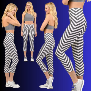 Leggings Capri Motif Abstrait coloré