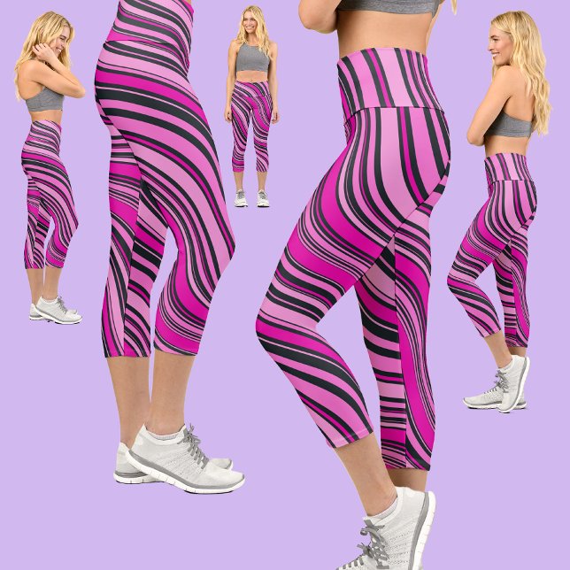 Leggings Capri Motif Abstrait coloré (Créateur téléchargé)