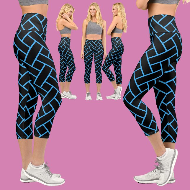 Leggings Capri Motif Abstrait coloré (Créateur téléchargé)