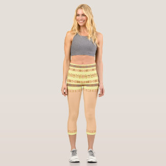 Leggings Capri  motif africain