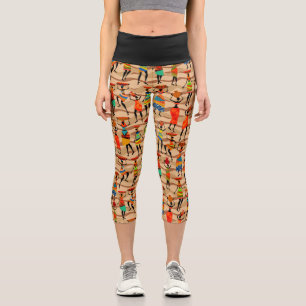 Leggings Capri Motif africaine des femmes tribales