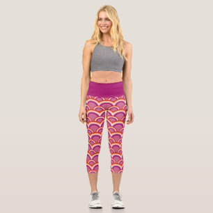 Leggings Capri Motif arc-en-ciel du drapeau de la fierté lesbienn