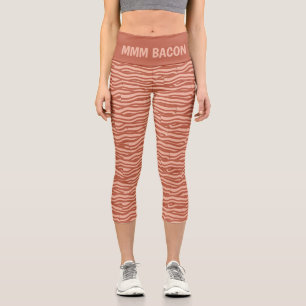 Leggings Capri Motif Bacon personnalisé