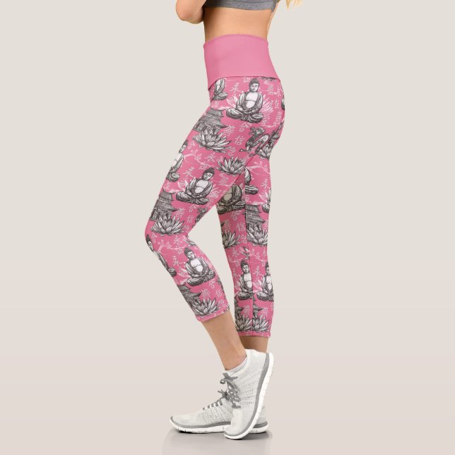 Leggings Capri Motif Bouddha (Gauche)