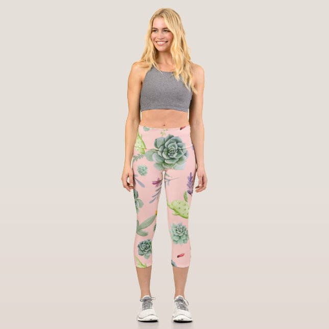 Leggings Capri Motif Cactus 8 (Recto)