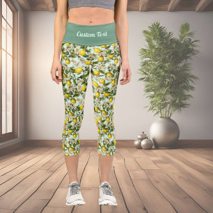 Leggings Capri Motif Citrons