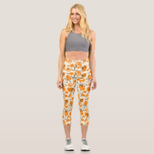 Leggings Capri Motif Citrouille du roi Halloween