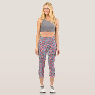 Leggings Capri Motif de chien imprimé