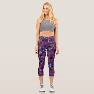 Leggings Capri Motif de coeur 32