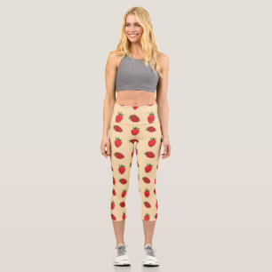 Leggings Capri Motif de fraises pour les fruits à l'été bonnes vi