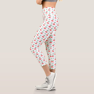Leggings Capri Motif de fruits aux cerises rouges mignons