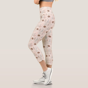 Leggings Capri Motif de hérisson de bois mignon