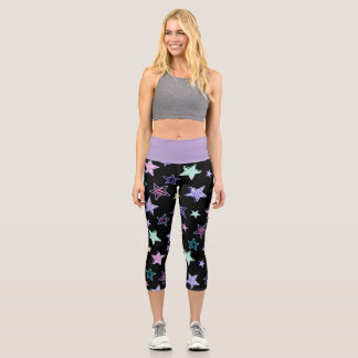 Leggings Capri Motif d'étoile