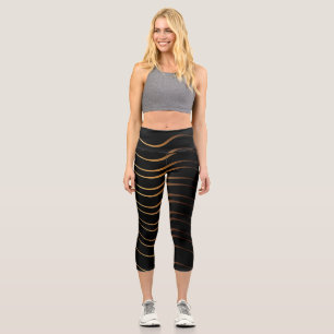 Leggings Capri Motif d'or 4
