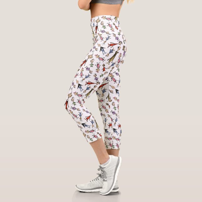 Leggings Capri Motif festif des personnages de Whoville de Dr. Se (Gauche)