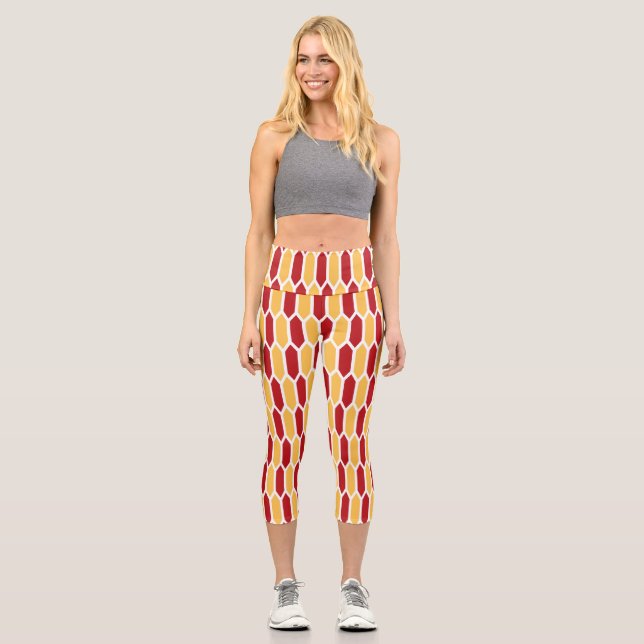 Leggings Capri Motif géométrique (Recto)