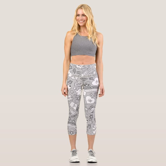 Leggings Capri motif lama 4 (Recto)