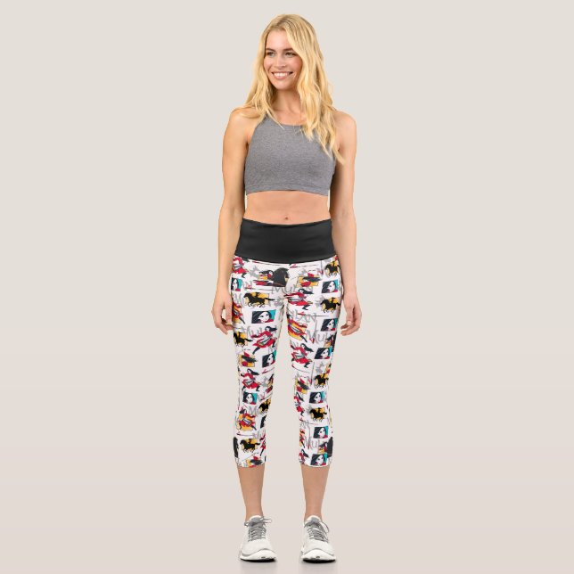 Leggings Capri Motif Mulan Illustrated Panels (Recto)