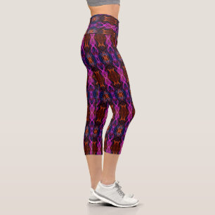 Leggings Capri Motif multicolore numérique