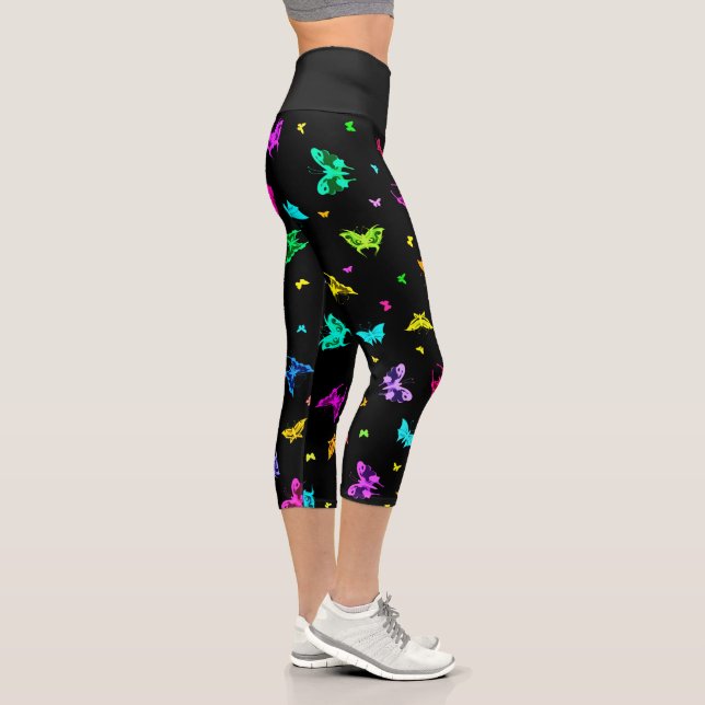 Leggings Capri Motif papillon (Droite)