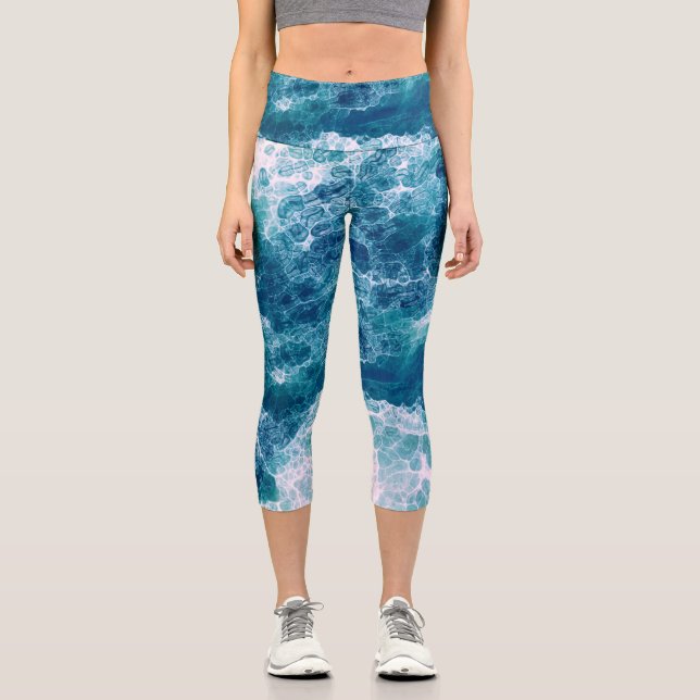 Leggings Capri Mousse mer (Recto)