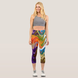 Leggings Capri Multicolor Abstrait