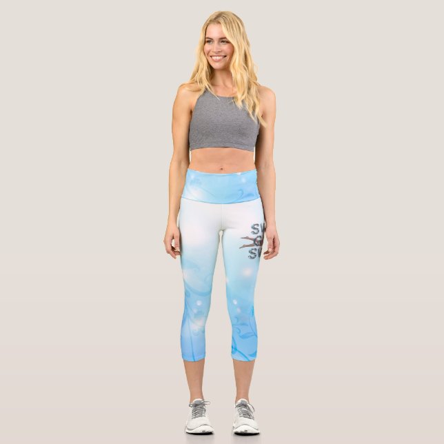 Leggings Capri Nage de la nage supérieure (Recto)