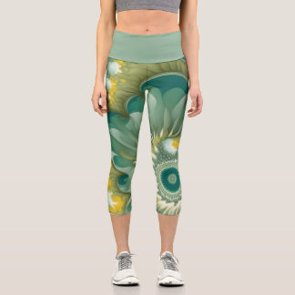 Leggings Capri Nautilus Abstrait