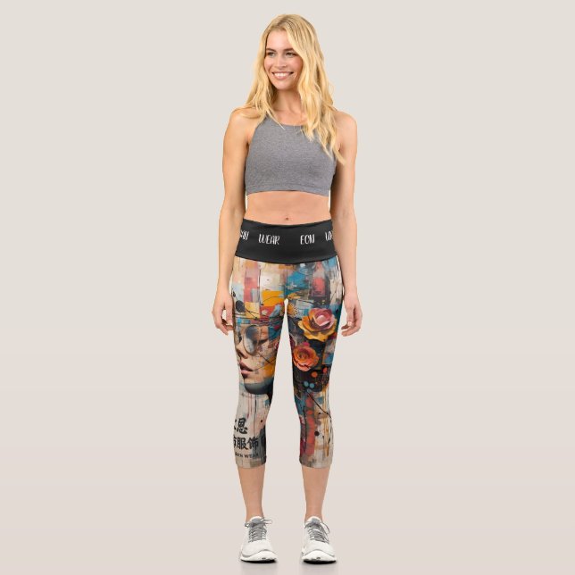LEGGINGS CAPRI NEON ROSE (Recto)