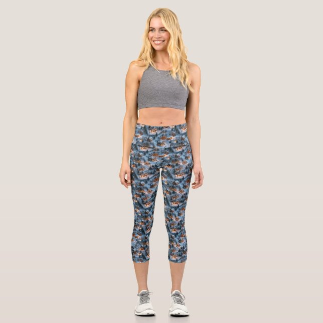 Leggings Capri Night Before Christmas - Twilight Serenity  (Recto)