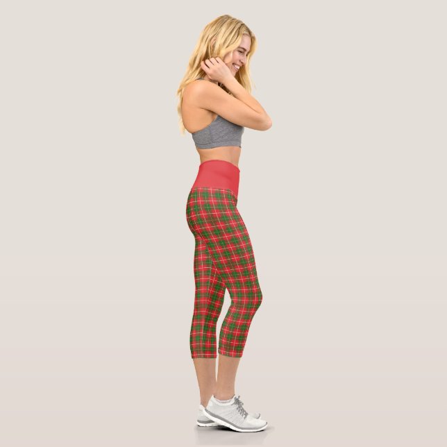 Leggings Capri Noël Plaid 3 (Droite)
