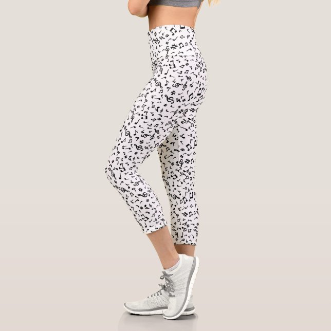 Leggings Capri Notes de musique (Gauche)
