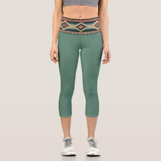 Leggings Capri « OAXACA BAND / MOSS » Capris taille haute