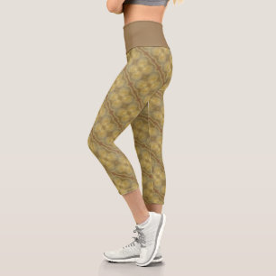 Leggings Capri oeuf d'or Capris haut taille
