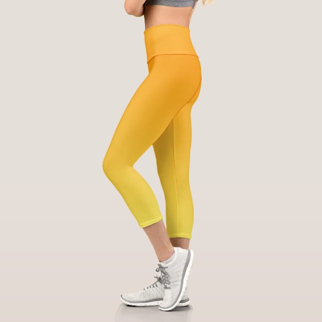 Leggings Capri Ombre jaune orange (Gauche)