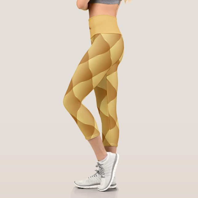 Leggings Capri Or doux de luxe (Gauche)