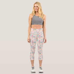 Leggings Capri Où La Vie Vous Plante, Bloom Avec Grâce