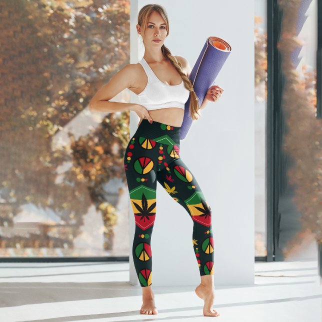 Leggings Capri Paix mondiale (Créateur téléchargé)